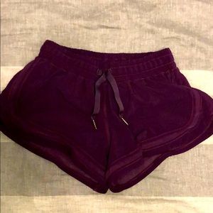 Lululemon burgundy/purple shorts
